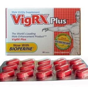 Verpakking van VigRx Plus en de capsules